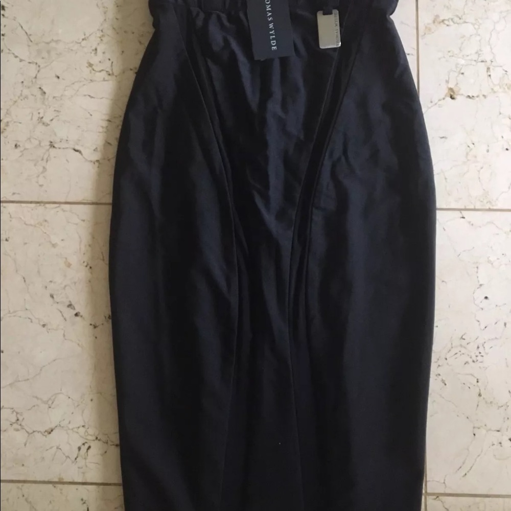 Thomas Wylde black pencil skirt Petite NWT